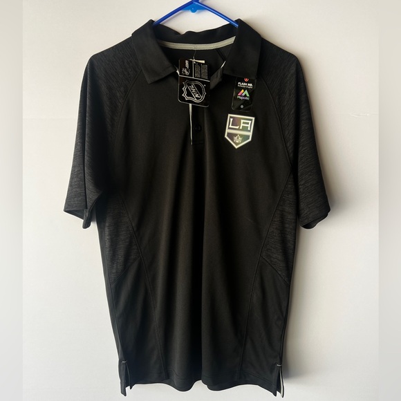 Los Angeles Kings Majestic Cool Base Polo Size Medium - Picture 1 of 5